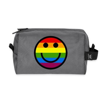 Sourire de la fierté - Trousse de toilette en tissu recyclé - anthracite - Devant