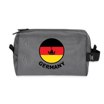 Kaiserliche Deutschland Wagenflagge Halbkreis - Recycelte Kulturtasche - Anthrazit - Vorne