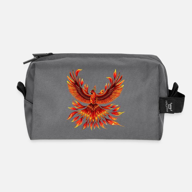 Phönix-Feuervogel - Recycelte Kulturtasche - Anthrazit