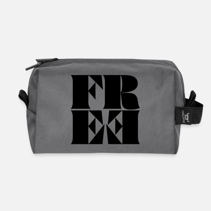 Free - Recycled Toiletry Zip Bag - anthracite