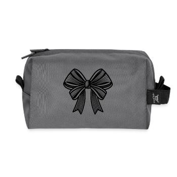 Geschenkband - Recycelte Kulturtasche - Anthrazit - Vorne