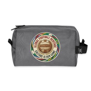 Emblème du patrimoine mondial du football - Trousse de toilette en tissu recyclé - anthracite - Devant