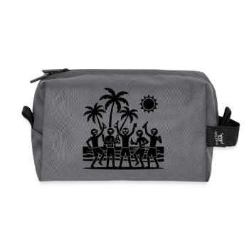 Urlaub Party Team - Recycelte Kulturtasche - Anthrazit - Vorne