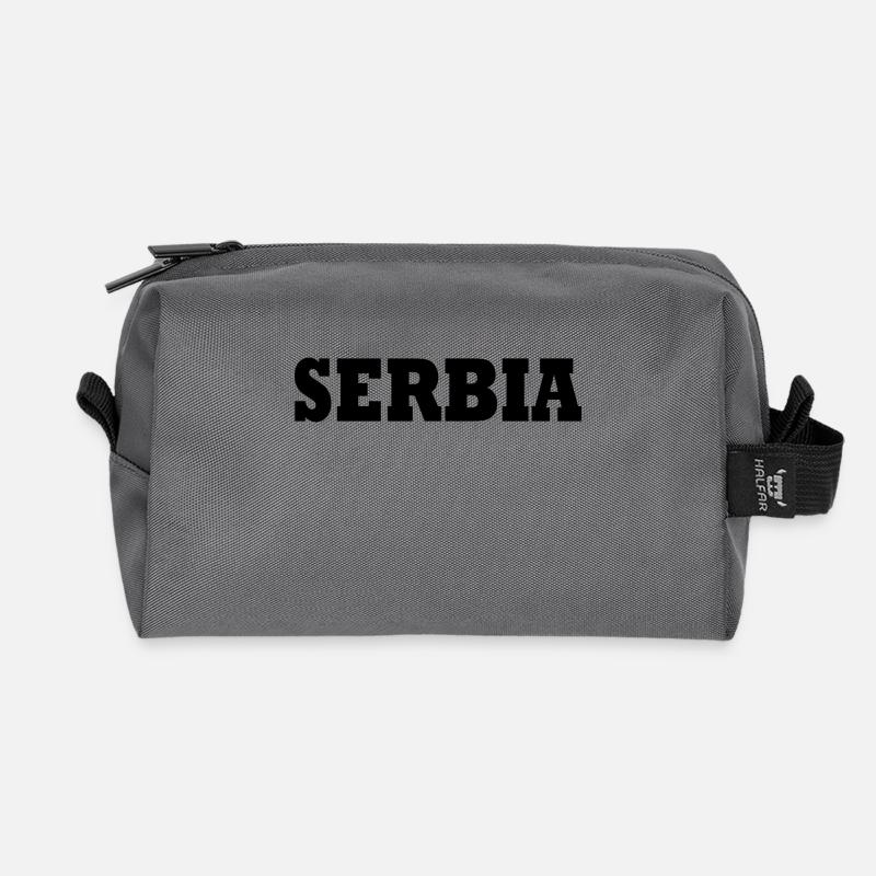 Serbien - Recycelte Kulturtasche - Anthrazit