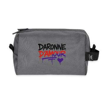 Daronne d'amour - Recycelte Kulturtasche - Anthrazit - Vorne