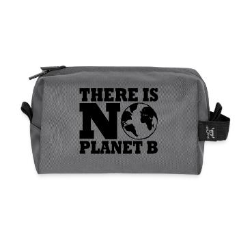There is no planet B - Recycelte Kulturtasche - Anthrazit - Vorne