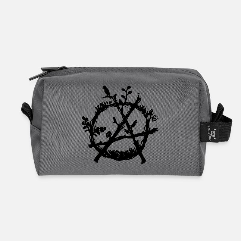 green anarchy eco - Recycelte Kulturtasche - Anthrazit