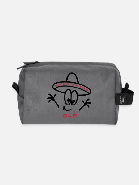 Sombrero Ole Mexico - Recycelte Kulturtasche - Anthrazit