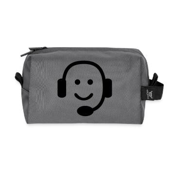 6061912 122553078 Call Center - Recycled Toiletry Zip Bag - anthracite - Front
