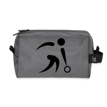 Bowling - Recycelte Kulturtasche - Anthrazit - Vorne
