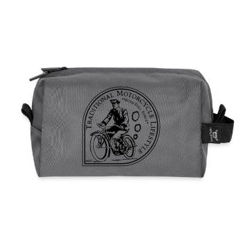 Traditional Motorcycle Lifestyle - Recycled Toiletry Zip Bag - anthracite - Front
