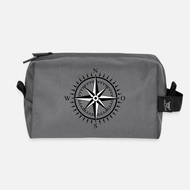 Kompass - Recycelte Kulturtasche - Anthrazit