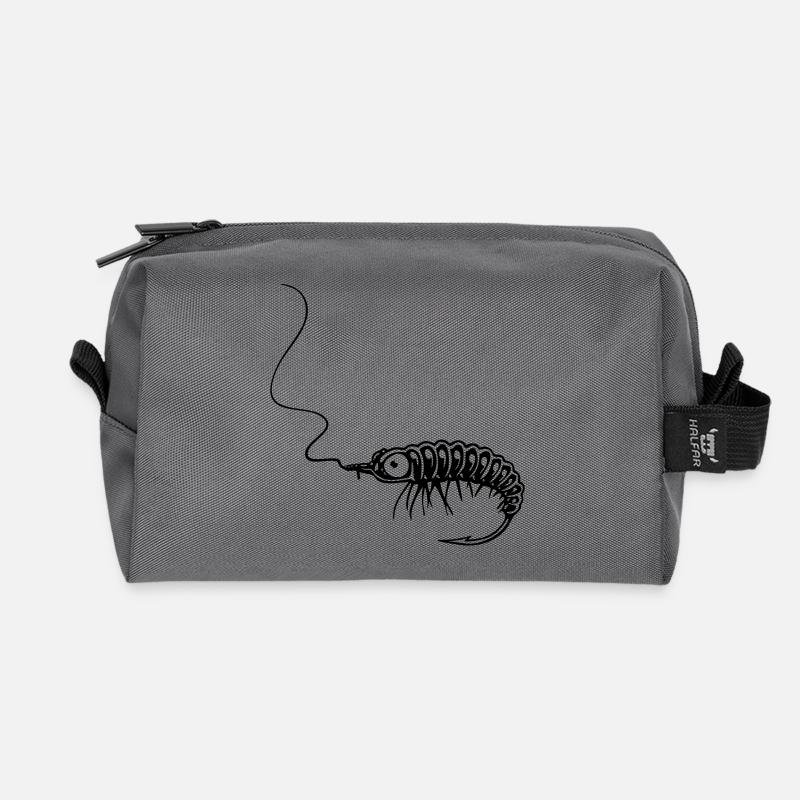 NYMPHE - Recycelte Kulturtasche - Anthrazit