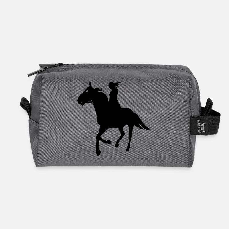 Ausreiten - Recycelte Kulturtasche - Anthrazit