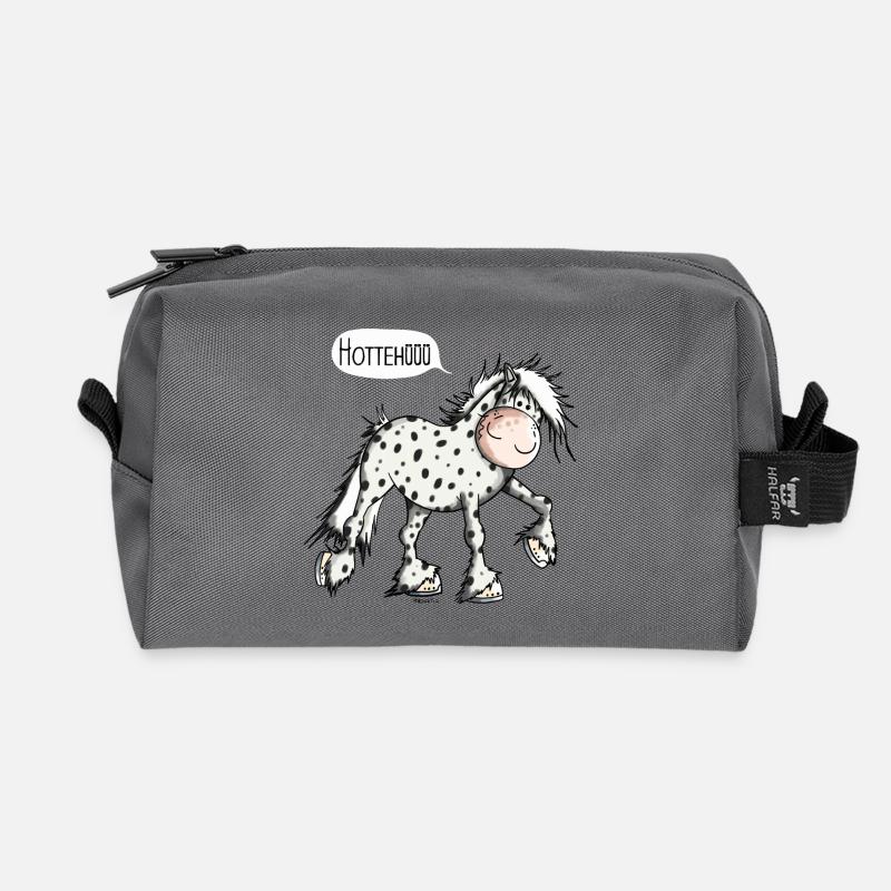 Hottehüüü Knabstrupper - Recycelte Kulturtasche - Anthrazit