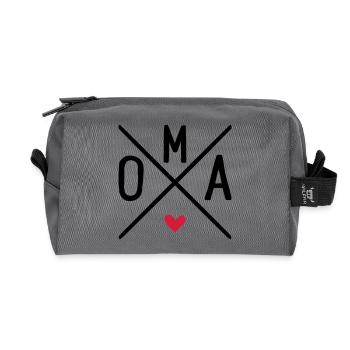 oma - Recycelte Kulturtasche - Anthrazit - Vorne