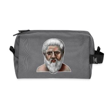 Platon Griechischer Philosoph - Recycelte Kulturtasche - Anthrazit - Vorne
