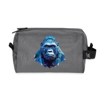 Gorille cool avec glace - Polygon Design - Trousse de toilette en tissu recyclé - anthracite - Devant