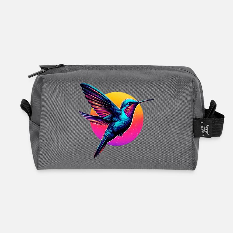 Kolibri - Recycelte Kulturtasche - Anthrazit