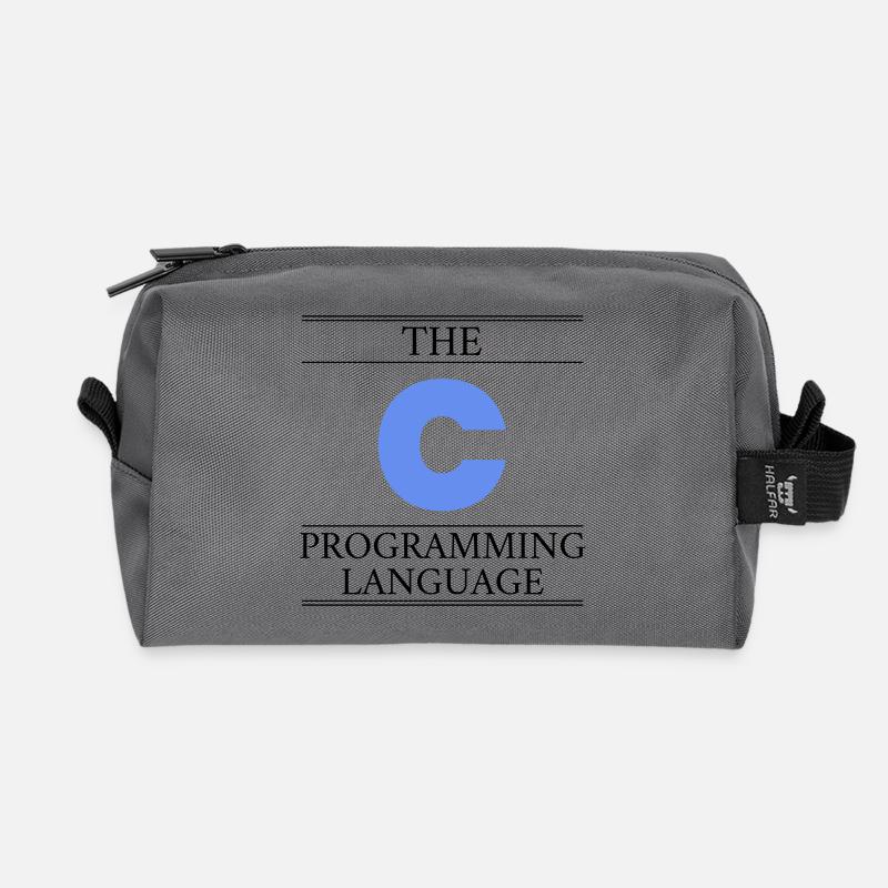 The C Programming Language - Recycelte Kulturtasche - Anthrazit