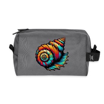 Muschel - Recycelte Kulturtasche - Anthrazit - Vorne