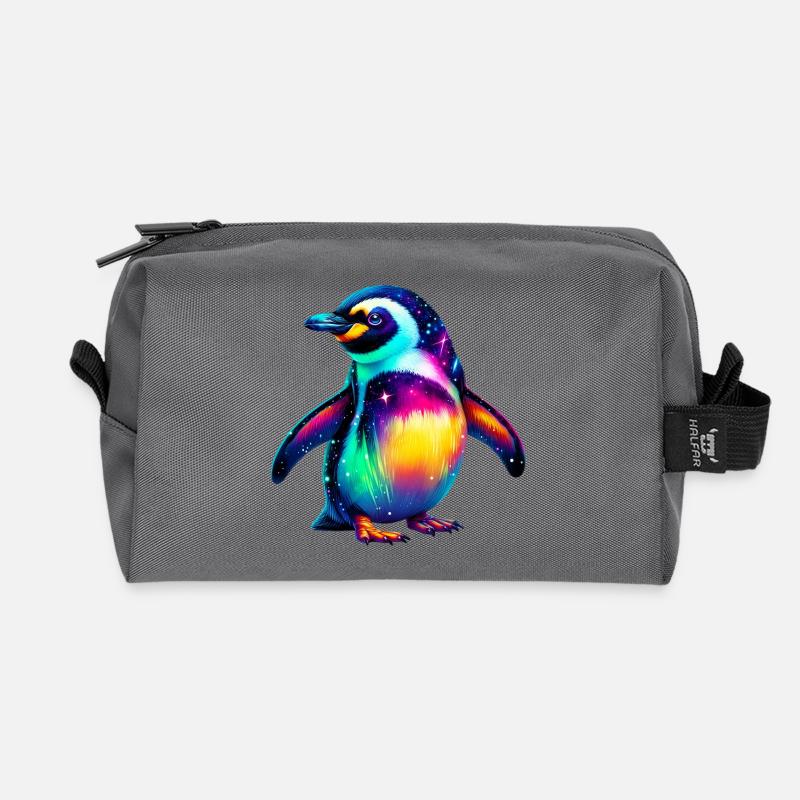 Pinguin - Recycelte Kulturtasche - Anthrazit