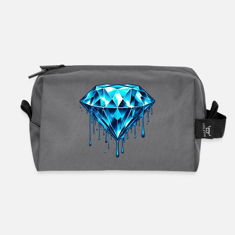 Diamant - Recycelte Kulturtasche - Anthrazit