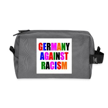 Germany against racism - Recycelte Kulturtasche - Anthrazit - Vorne