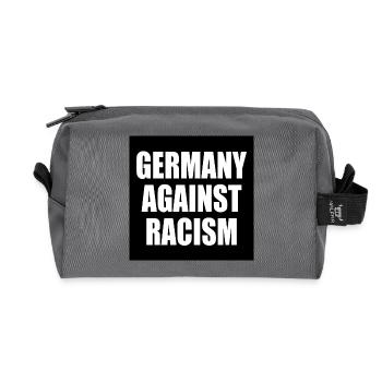 Germany against racism - Recycelte Kulturtasche - Anthrazit - Vorne