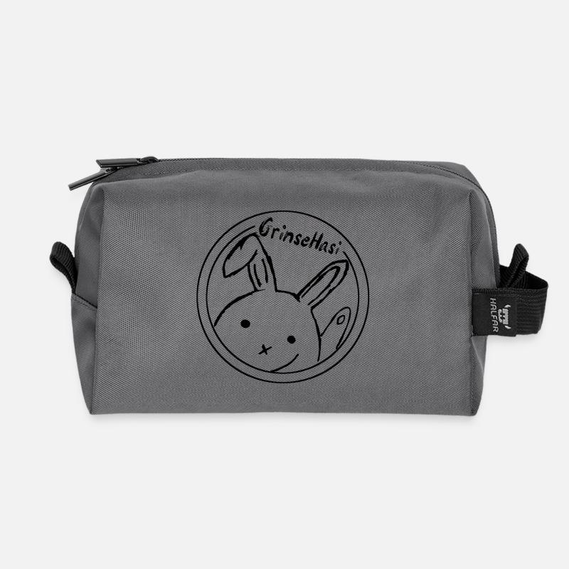 GrinseHasi - Recycelte Kulturtasche - Anthrazit