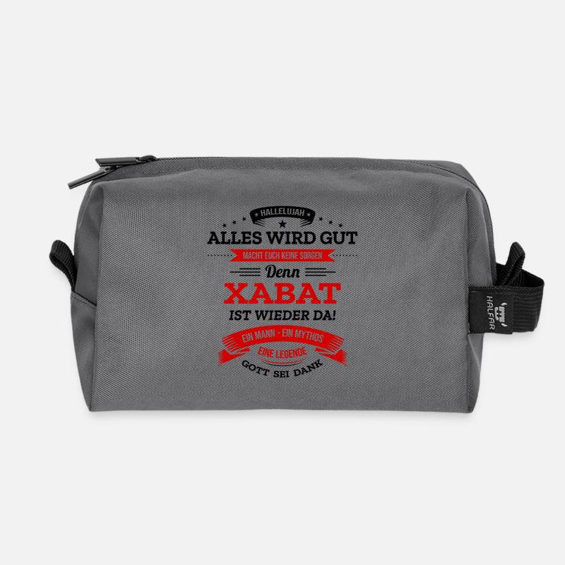 ALLES WIRD GUT, DIE LEGENDE XABAT IST DA - Recycelte Kulturtasche - Anthrazit