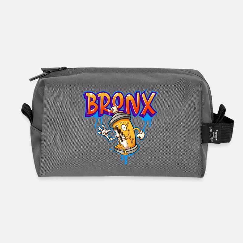 Bronx Graffiti - Recycelte Kulturtasche - Anthrazit