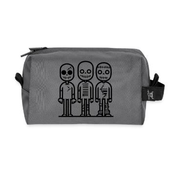zombie_3 - Recycelte Kulturtasche - Anthrazit - Vorne