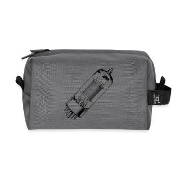 Röhre EL34-durchsichtig - Recycelte Kulturtasche - Anthrazit - Vorne