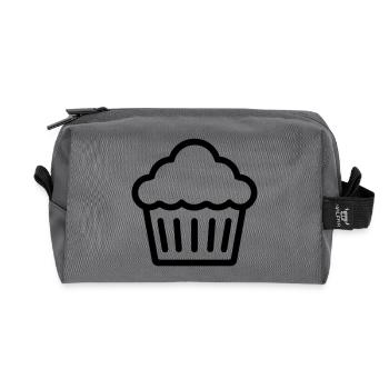 Muffin - Recycelte Kulturtasche - Anthrazit - Vorne