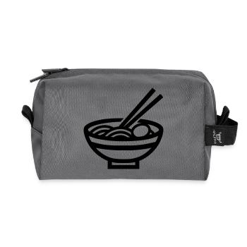 Ramen - Recycelte Kulturtasche - Anthrazit - Vorne