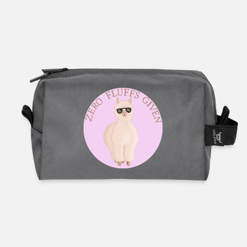 Fluffiges Alpaca - Recycelte Kulturtasche - Anthrazit