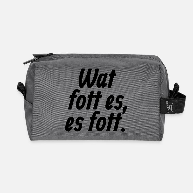Wat fott es, es fott - Et Kölsche Jrundjesetz §4 - Recycelte Kulturtasche - Anthrazit