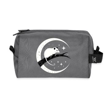 opossum - Recycled Toiletry Zip Bag - anthracite - Front
