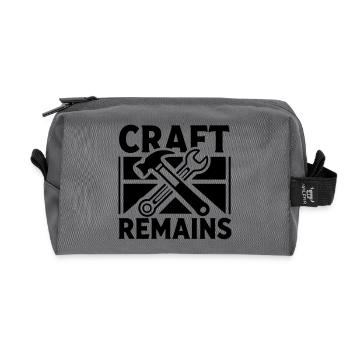 craft remains kraft bleibt - Recycelte Kulturtasche - Anthrazit - Vorne