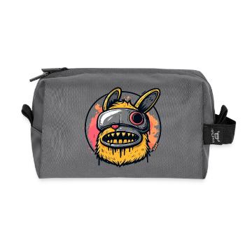 Neon-Maskiertes Kaninchenmonster - Recycelte Kulturtasche - Anthrazit - Vorne