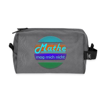 Mathe mag mich nicht Neon Banner - Recycelte Kulturtasche - Anthrazit - Vorne