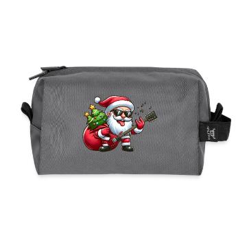 Santa Rock 1 - Recycled Toiletry Zip Bag - anthracite - Front