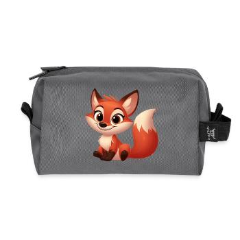 Fuchs - Recycelte Kulturtasche - Anthrazit - Vorne
