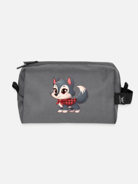 wolf 7 - Trousse de toilette en tissu recyclé - anthracite