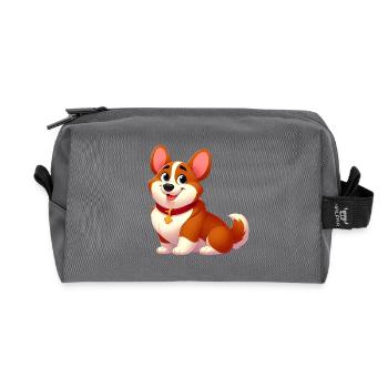 Corgi 16 - Recycled Toiletry Zip Bag - anthracite - Front