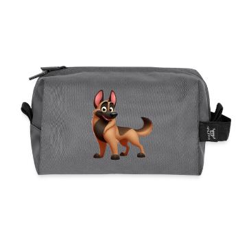 Malinois 8 - Recycelte Kulturtasche - Anthrazit - Vorne