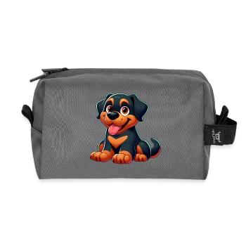 Rottweiller 8 - Recycelte Kulturtasche - Anthrazit - Vorne