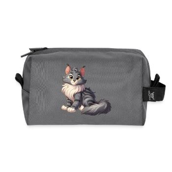 Maine Coon 15 - Recycelte Kulturtasche - Anthrazit - Vorne