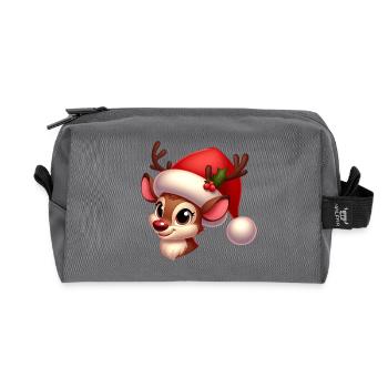 rudolph 9 - Trousse de toilette en tissu recyclé - anthracite - Devant